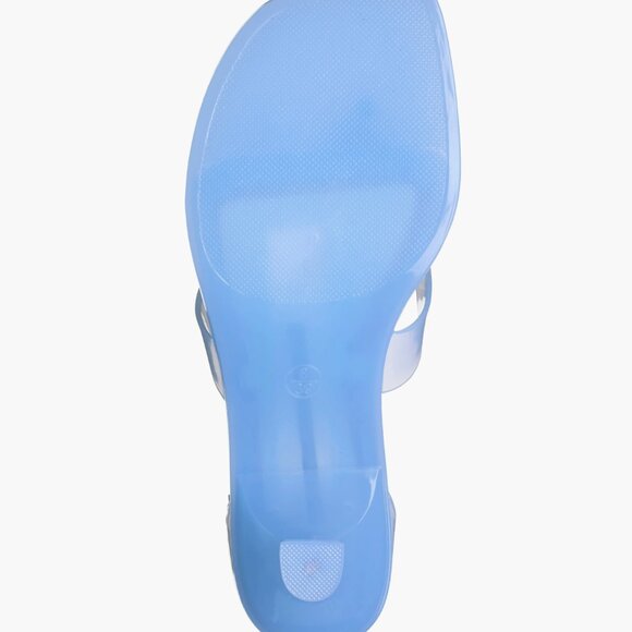NEW  Jeffrey Campbell Gummy Ankle Strap Sandal (Women) 10M, BLUE - Picture 6 of 9